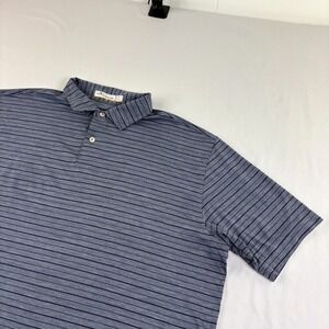 Peter‎ Millar Shirt Mens XL Blue Golf Polo Featherweight Performance Crown